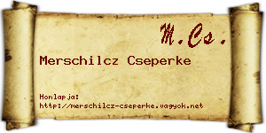 Merschilcz Cseperke névjegykártya